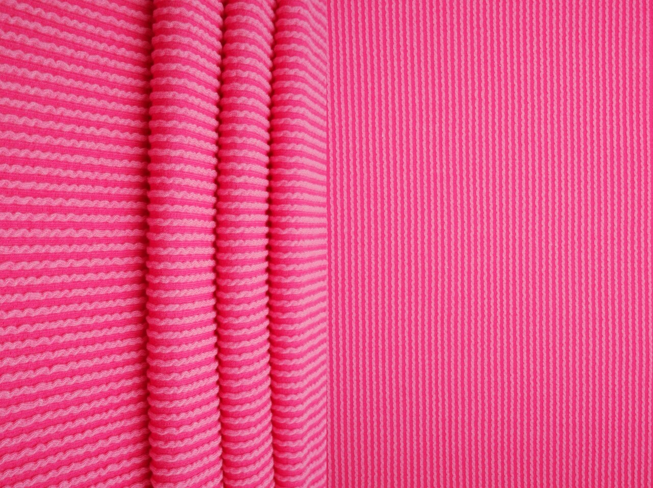 1 Yard Jacquard Double Knit Rib Stretch Fabric 230 GSM 80% Polyester 15% Rayon 5% Spandex Blend 52" Width